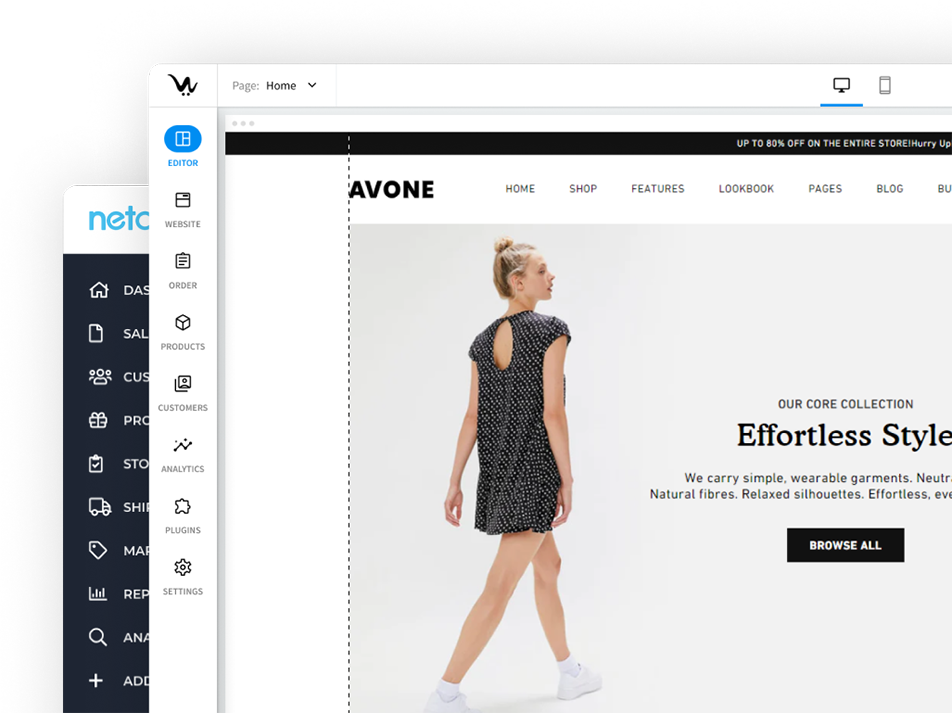 WebCommander, your go-to Neto alternative banner