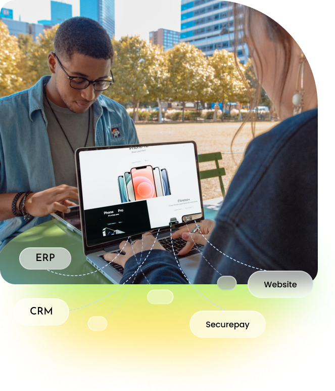 Powerful API connection for smooth selling banner