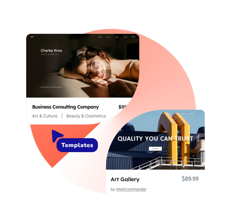 Website design and performance banner