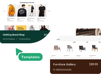 Customisable templates feature illustration