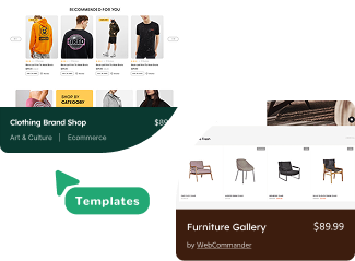 Customisable templates feature illustration
