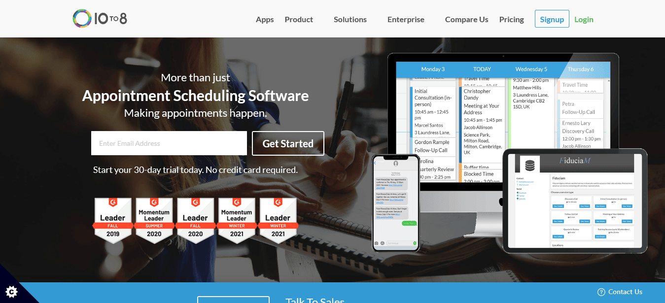 10to8 Leading Online Appointment Scheduling Software